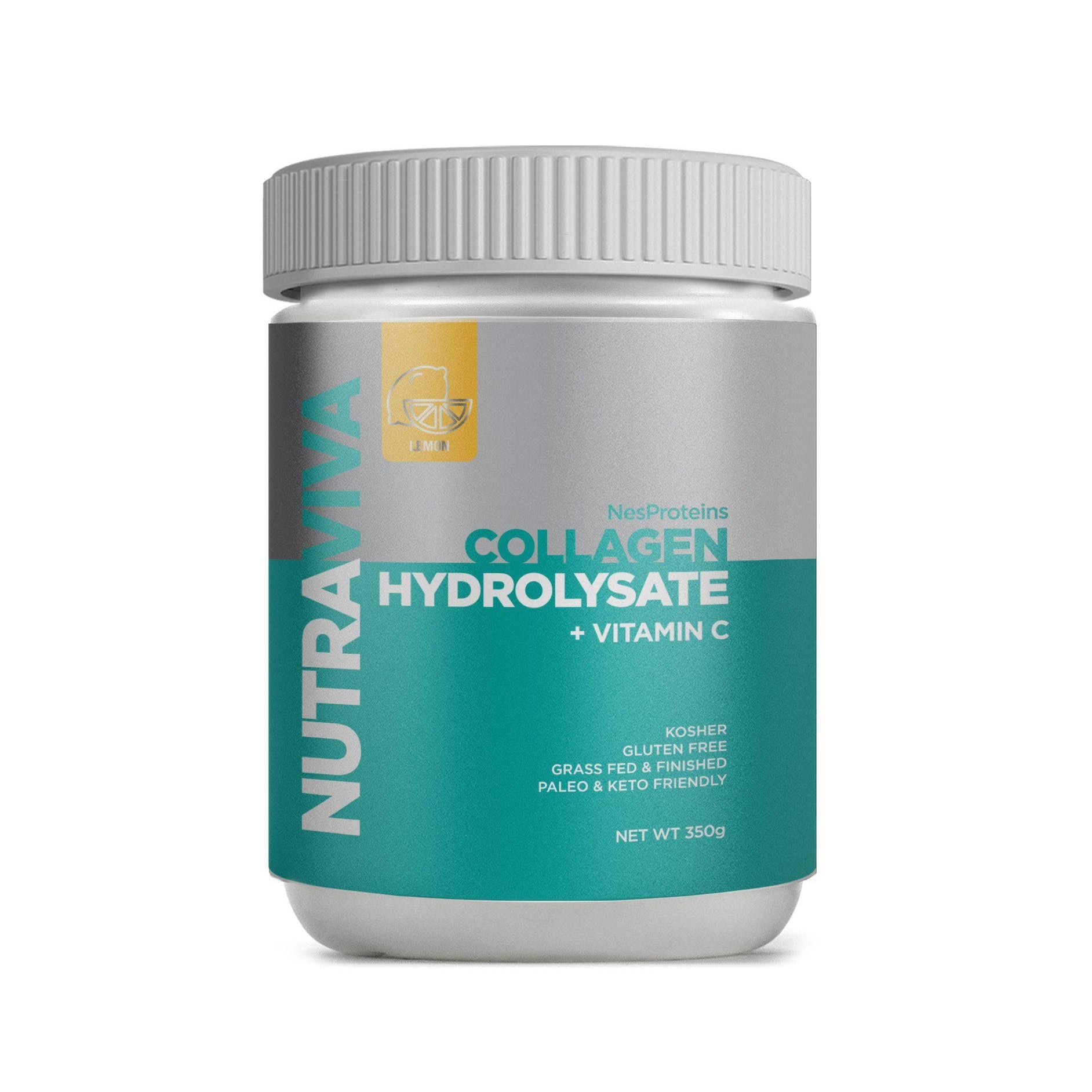 Nutraviva Collagen Lemon NutraViva NesProteins Collagen Hydrolysate + Vitamin C  350g