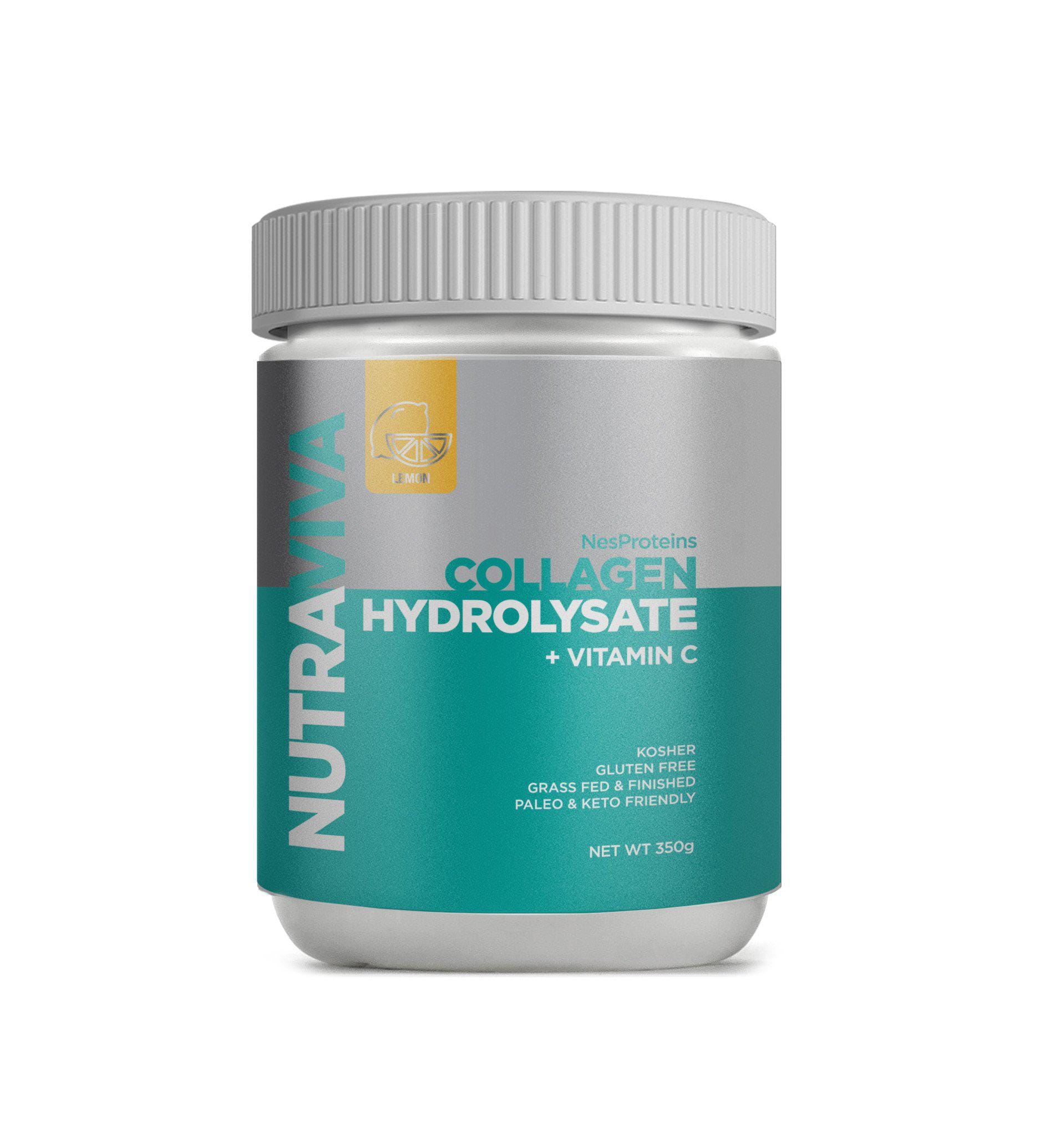 Nutraviva Collagen Lemon NutraViva NesProteins Collagen Hydrolysate + Vitamin C  350g