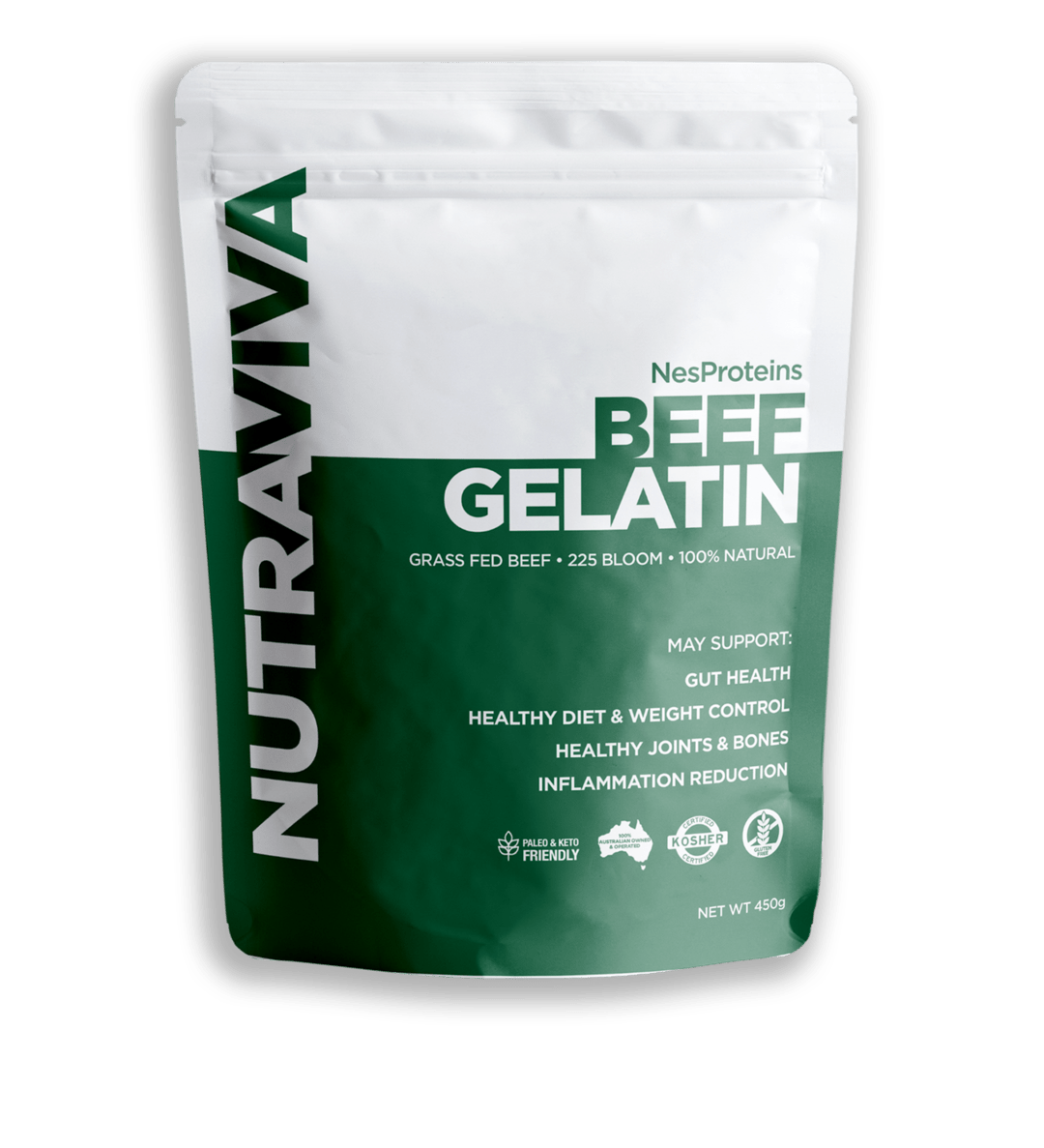 Nutraviva Collagen NutraViva NesProteins Beef Gelatin (Grass Fed) 450g