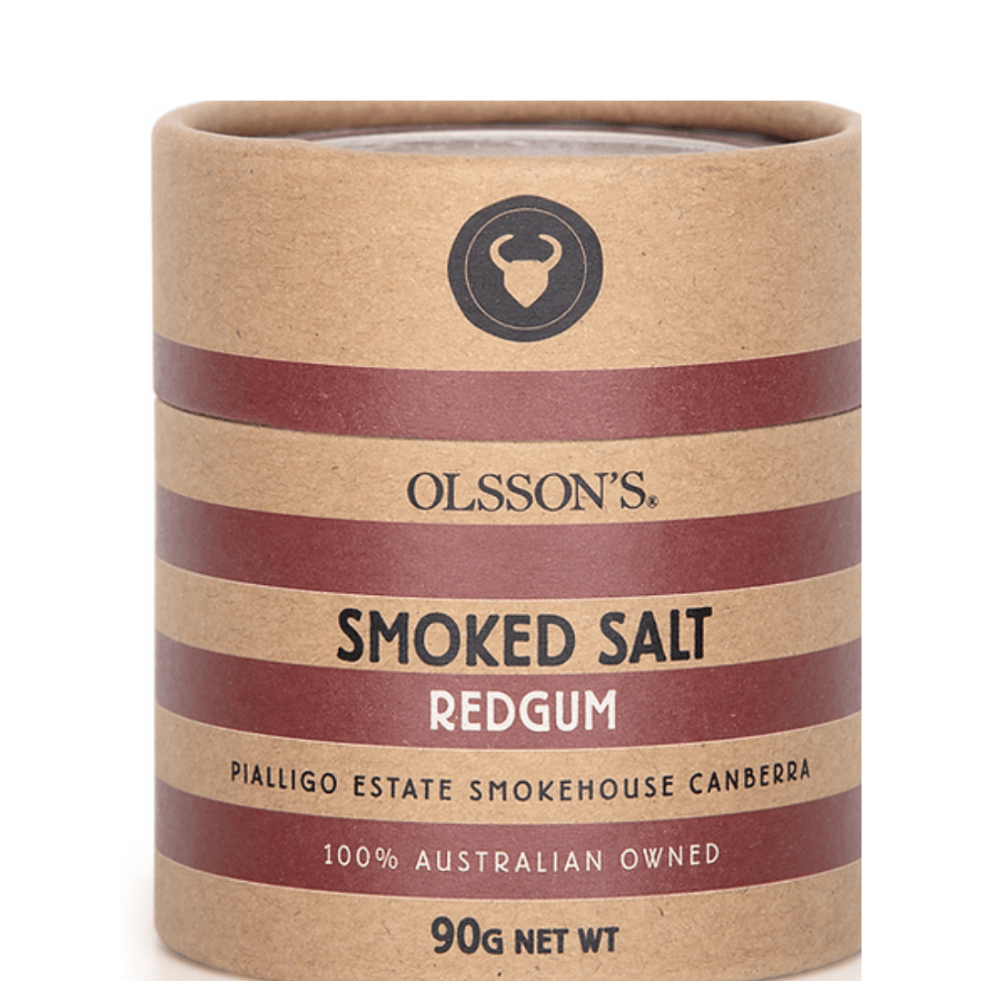 Olsson's Seasonings & Spices Refill Kraft Canister 90gm Olsson's Red Gum Smoked Salt