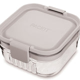 PackIt Lunch Boxes Snack Bento - Steel Gray Packit Mod Bento Box