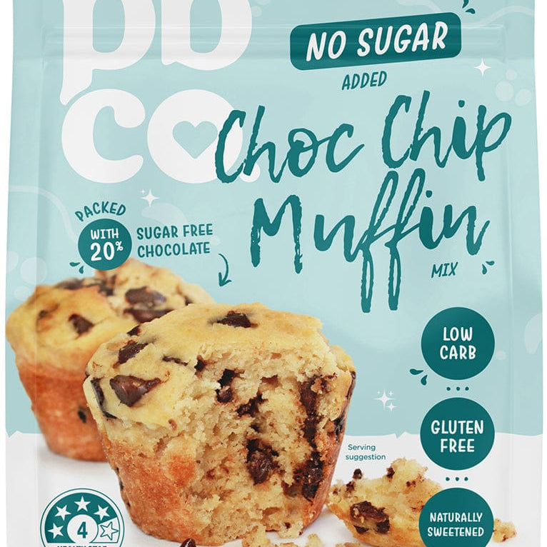 PBCO Baking Mixes PBCO Choc Chip Muffin Mix No Sugar Added 340g