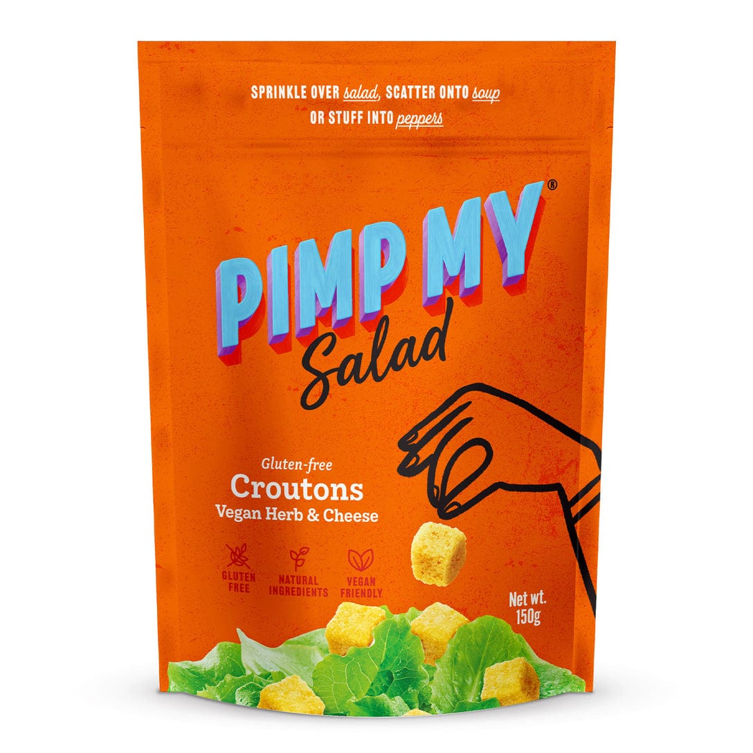 Pimp My Salad Seasonings & Spices Pimp My Salad Croutons Vegan Herb & Cheese 150g