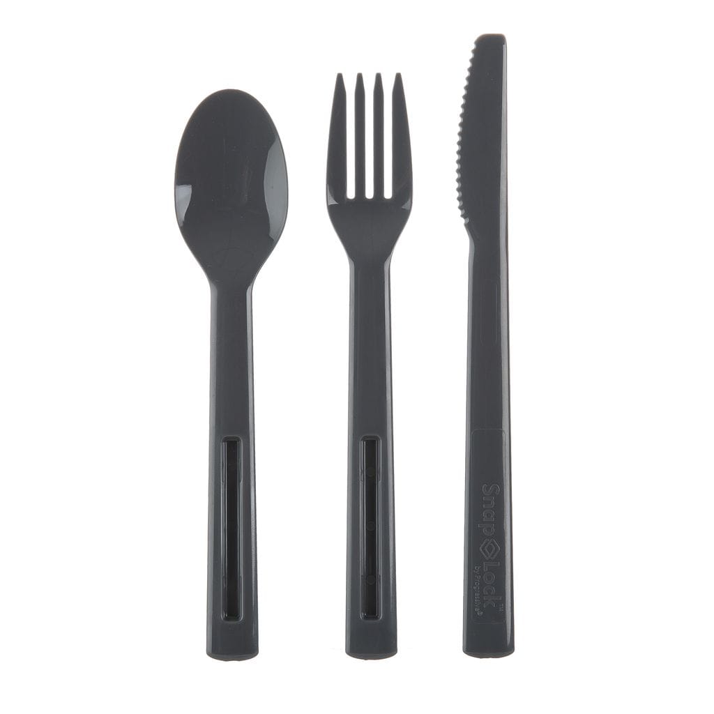Progressive Cutlery Set Progressive Snap Lock 3 Piece Utensil Set To Go (Colour selected randomly)