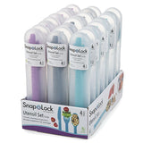 Progressive Cutlery Set Progressive Snap Lock 3 Piece Utensil Set To Go (Colour selected randomly)