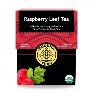 buddha teas organic herbal raspberry leaf tea 18 sachets