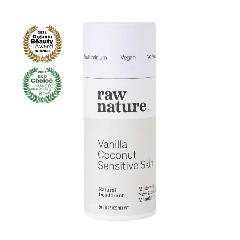 Raw Nature Deodorant Stick Raw Nature Deodorant Vanilla Sensitive Skin 50g
