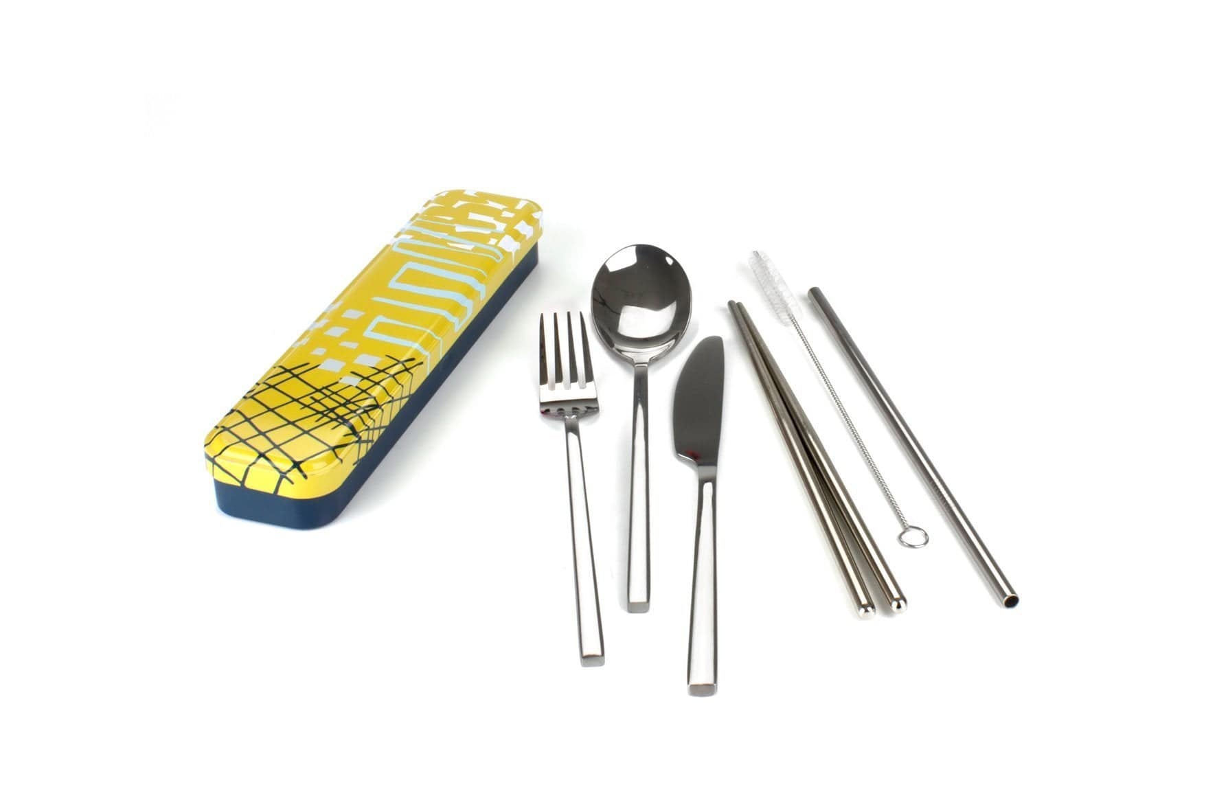 RETROKITCHEN Cutlery Set ABSTRACT RETRO KITCHEN Carry Your Cutlery - Stainless Steel Cutlery Set