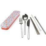 RETROKITCHEN Cutlery Set Blossom RETRO KITCHEN Carry Your Cutlery - Stainless Steel Cutlery Set