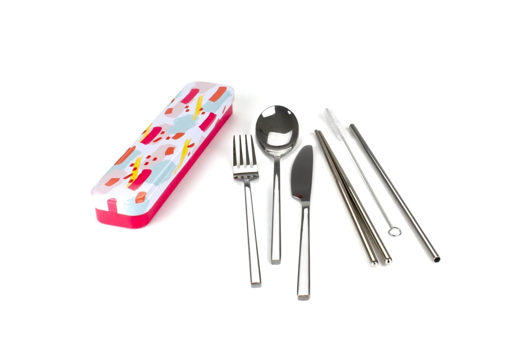 RETROKITCHEN Cutlery Set Colour Splash RETRO KITCHEN Carry Your Cutlery - Stainless Steel Cutlery Set