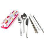 RETROKITCHEN Cutlery Set Colour Splash RETRO KITCHEN Carry Your Cutlery - Stainless Steel Cutlery Set
