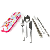 RETROKITCHEN Cutlery Set Colour Splash RETRO KITCHEN Carry Your Cutlery - Stainless Steel Cutlery Set