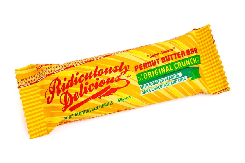 Ridiculously Delicious Snack Foods Original Crunch Ridiculously Delicious Crunch Bar 12 x 50gms