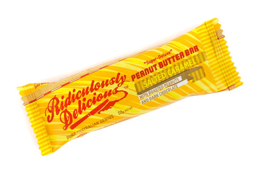 Ridiculously Delicious Snack Foods Salted Caramel Ridiculously Delicious Crunch Bar 12 x 50gms