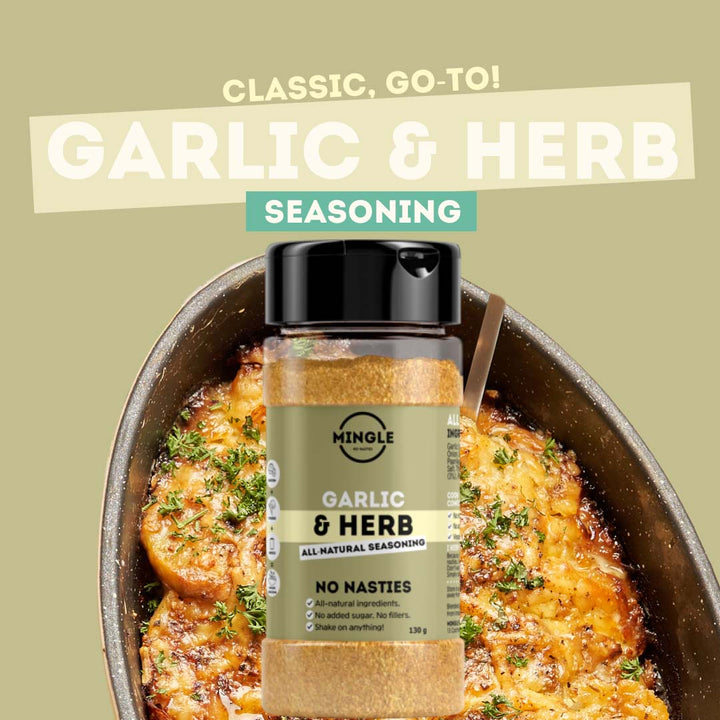 Mingle Natural Seasoning Blend Garlic & Herb 2 x 50g