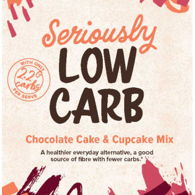 Seriously Low Carb Baking Mixes Seriously Low Carb Cake & Cupcake Mix Chocolate 250g