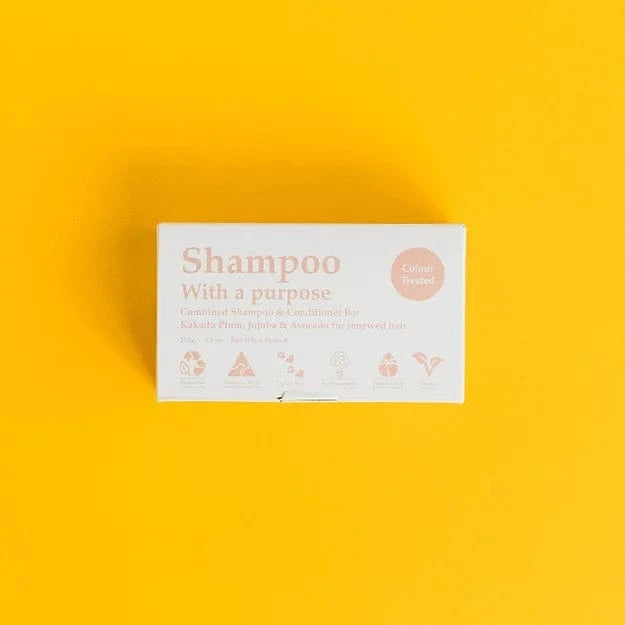 Shampoo with a Purpose Health & Beauty Shampoo with a Purpose Shampoo & Conditioner Bar Colour Treated Hair 135g