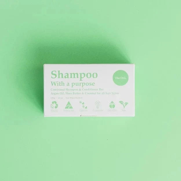 Shampoo with a Purpose Health & Beauty Shampoo with a Purpose Shampoo & Conditioner Bar The O.G. - For All Hair Types 135g
