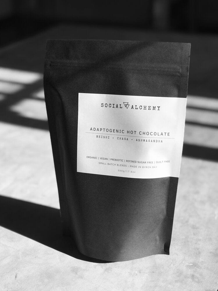Social Alchemy Mushroom Supplements 500g Social Alchemy Adaptogenic Hot Chocolate