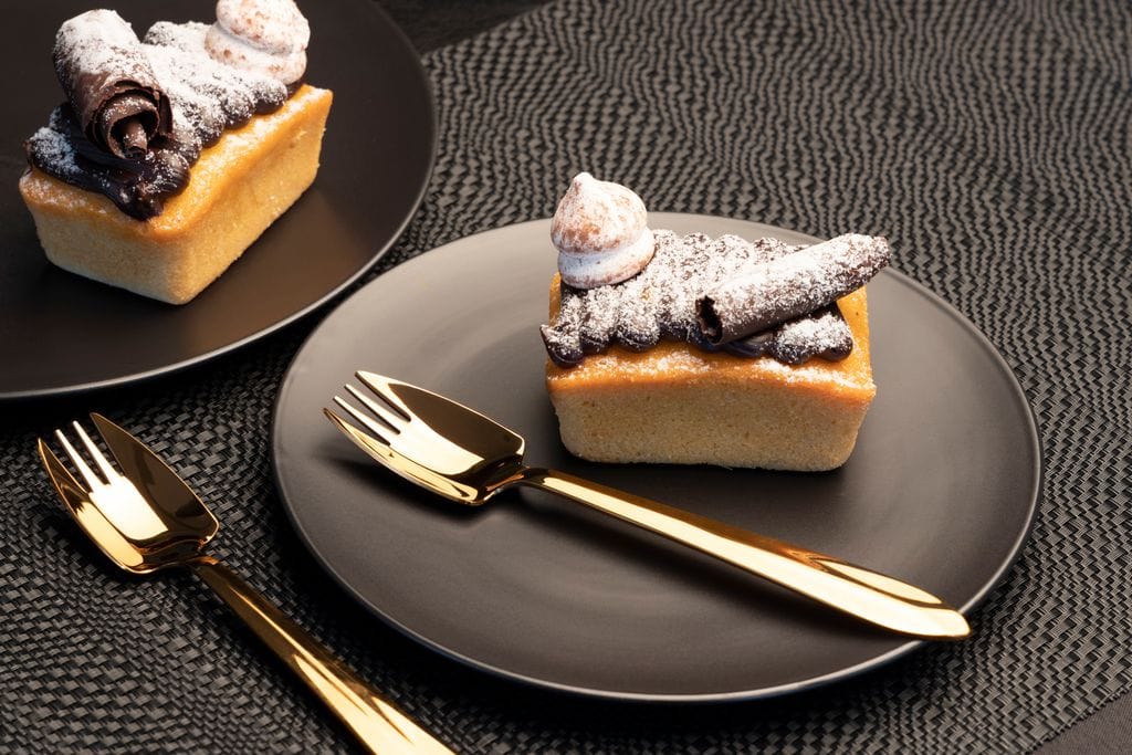 Splayd Cutlery Set Splayd Black Label Rose Gold Mirror Set of 6