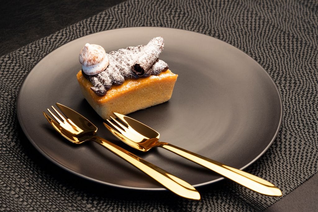 Splayd Cutlery Set Splayd Black Label Rose Gold Mirror Set of 6