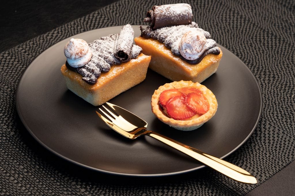 Splayd Cutlery Set Splayd Black Label Rose Gold Mirror Set of 6