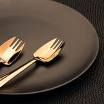Splayd Cutlery Set Splayd Black Label Rose Gold Mirror Set of 6