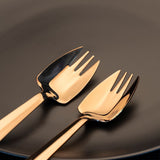 Splayd Cutlery Set Splayd Black Label Rose Gold Mirror Set of 6