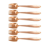 Splayd Cutlery Set Splayd Black Label Rose Gold Mirror Set of 6