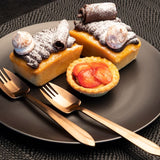 Splayd Cutlery Set Splayd Black Label Rose Gold Satin Set of 6