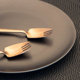 Splayd Cutlery Set Splayd Black Label Rose Gold Satin Set of 6
