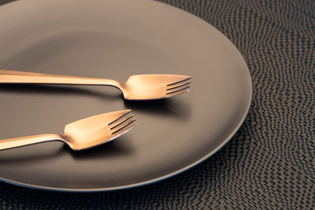 Splayd Cutlery Set Splayd Black Label Rose Gold Satin Set of 6