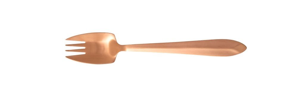 Splayd Cutlery Set Splayd Black Label Rose Gold Satin Set of 6