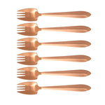 Splayd Cutlery Set Splayd Black Label Rose Gold Satin Set of 6