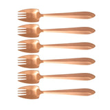 Splayd Cutlery Set Splayd Black Label Rose Gold Satin Set of 6