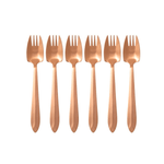 Splayd Cutlery Set Splayd Black Label Rose Gold Satin Set of 6