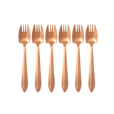 Splayd Cutlery Set Splayd Black Label Rose Gold Satin Set of 6