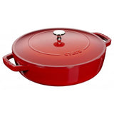 Staub Saute Pan Staub Saute Pan Chistera Round 26cm Cherry Red