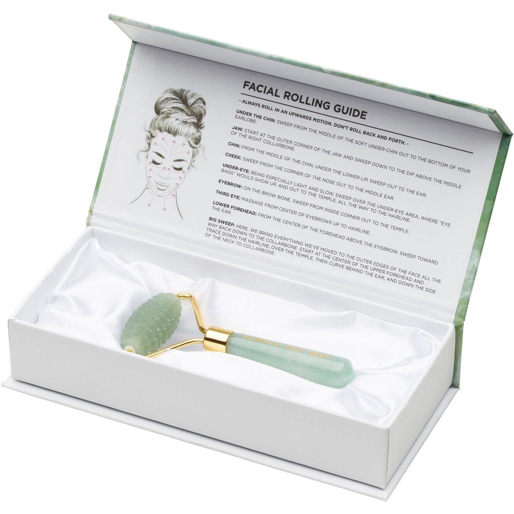 Summer Salt Body Health & Beauty Summer Salt Body Crystal Facial Roller Green Jade
