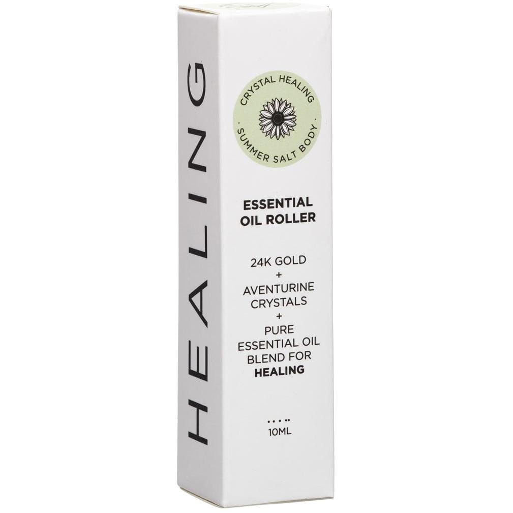 Summer Salt Body Health & Beauty Summer Salt Body Essential Oil Roller With 24K Gold Healing - Aventurine Crystals 10ml