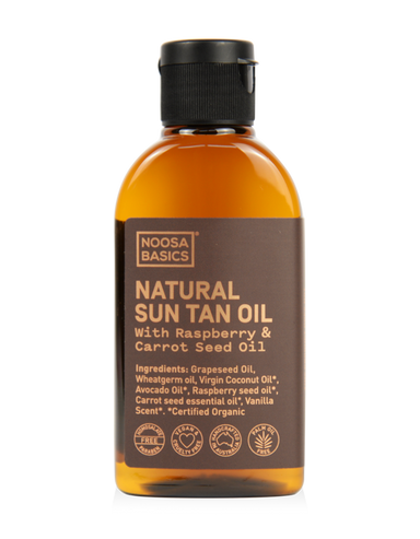 noosa basics natural sun tan oil 125ml