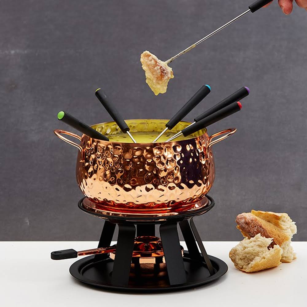 Swissmar Fondue Set Swissmar Biel 11pc Copper Fondue Set