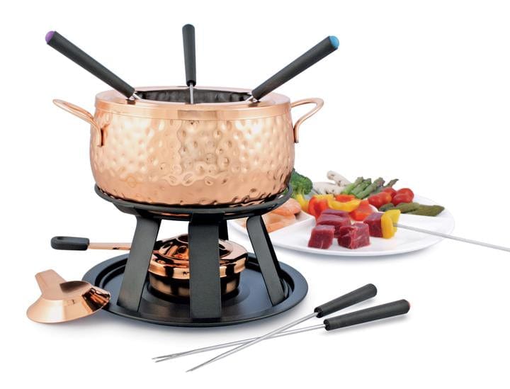 Swissmar Fondue Set Swissmar Biel 11pc Copper Fondue Set