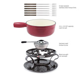 Swissmar Fondue Set Swissmar Lugano Cast Iron 9pc Fondue Set