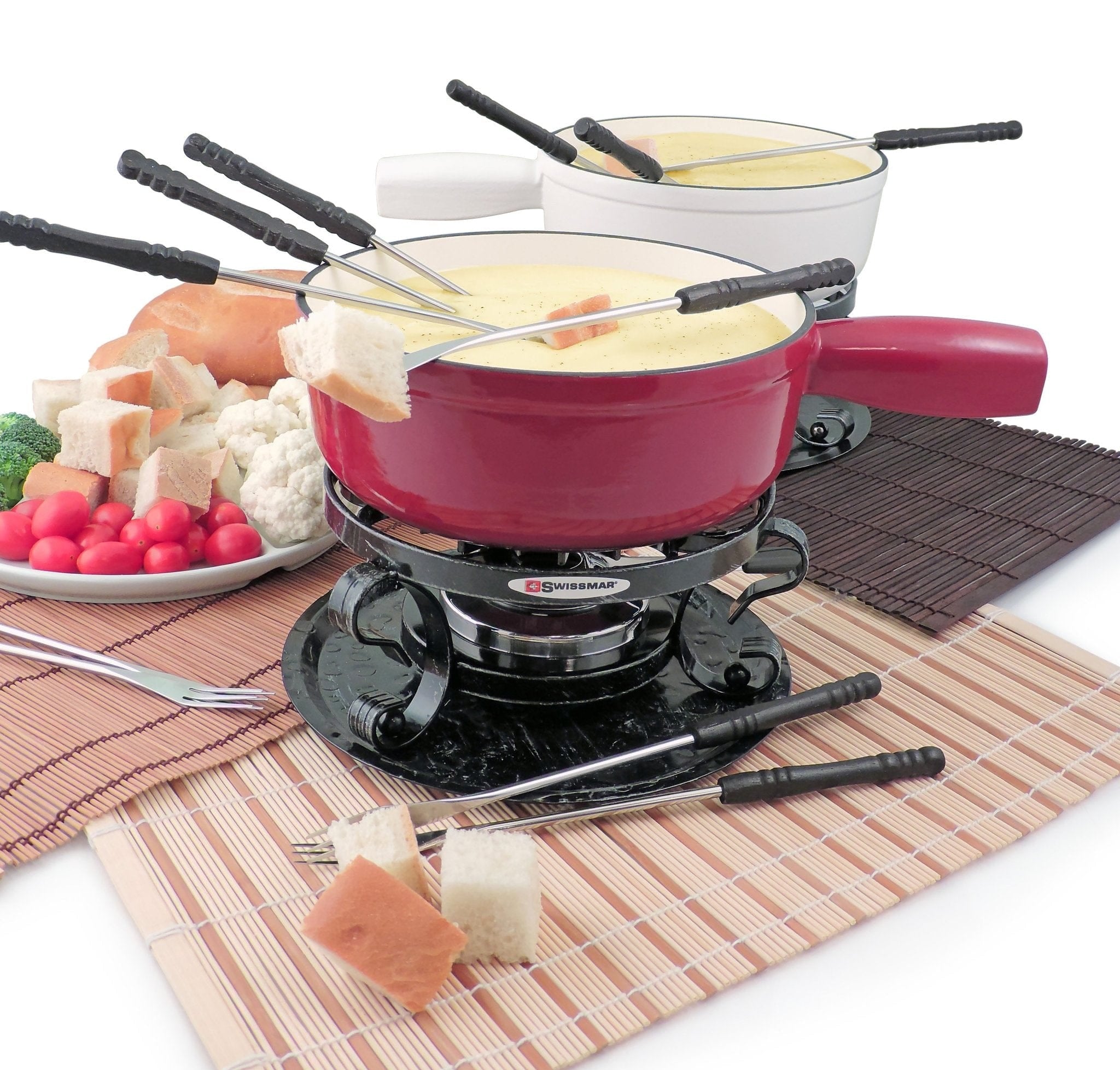 Swissmar Fondue Set Swissmar Lugano Cast Iron 9pc Fondue Set