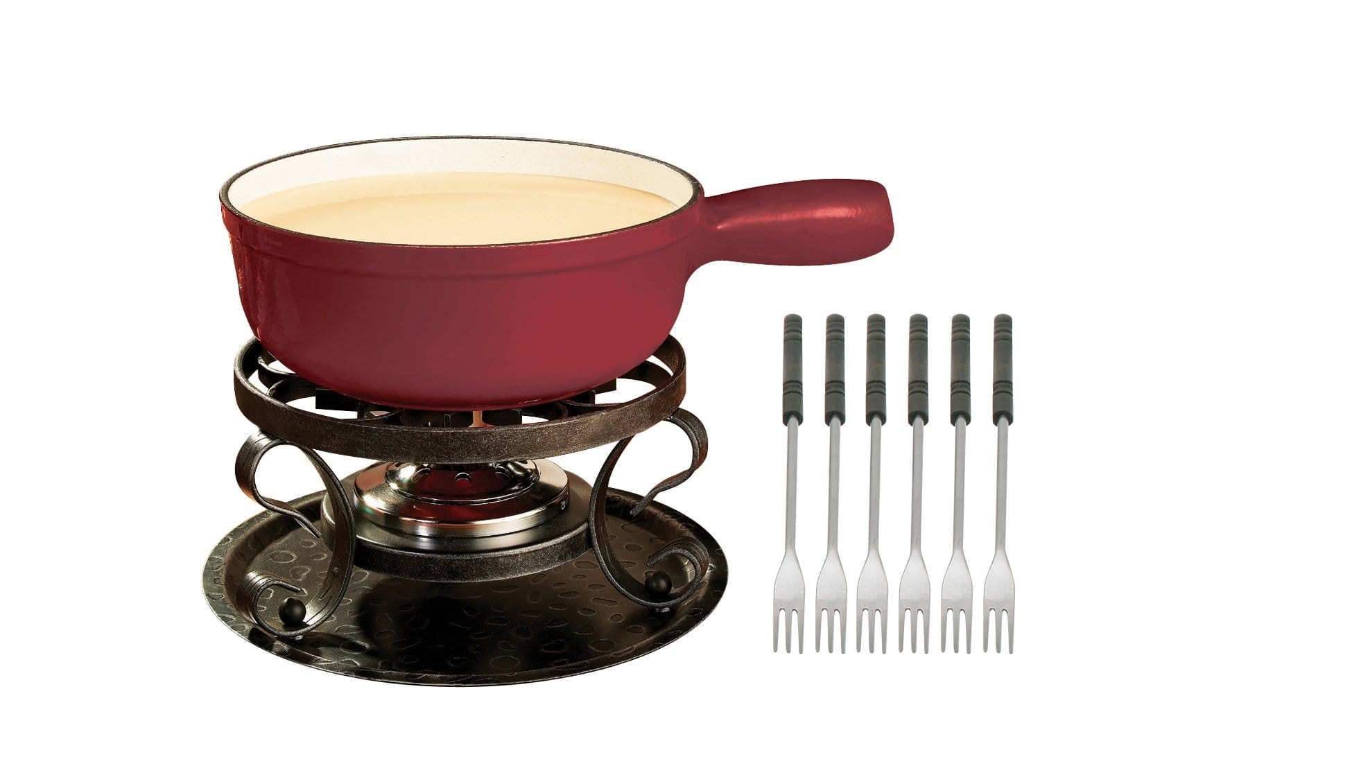 Swissmar Fondue Set Swissmar Lugano Cast Iron 9pc Fondue Set