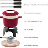 Swissmar Fondue Set Swissmar Sierra 11pc Fondue Set Cherry Red