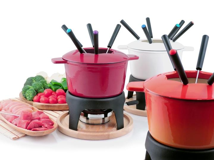 Swissmar Fondue Set Swissmar Sierra 11pc Fondue Set Cherry Red