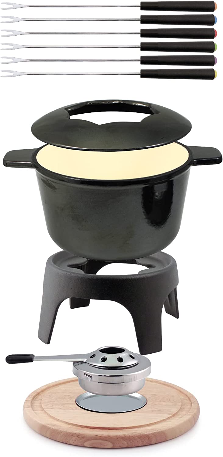 Swissmar Fondue Set Swissmar Sierra 11pc Fondue Set Metallic Black