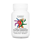 Synergy Natural Vitamins 200 Tablets Synergy Natural Organic Super Greens Tablets (Spirulina, Chlorella, Barley Grass & Wheat Grass)